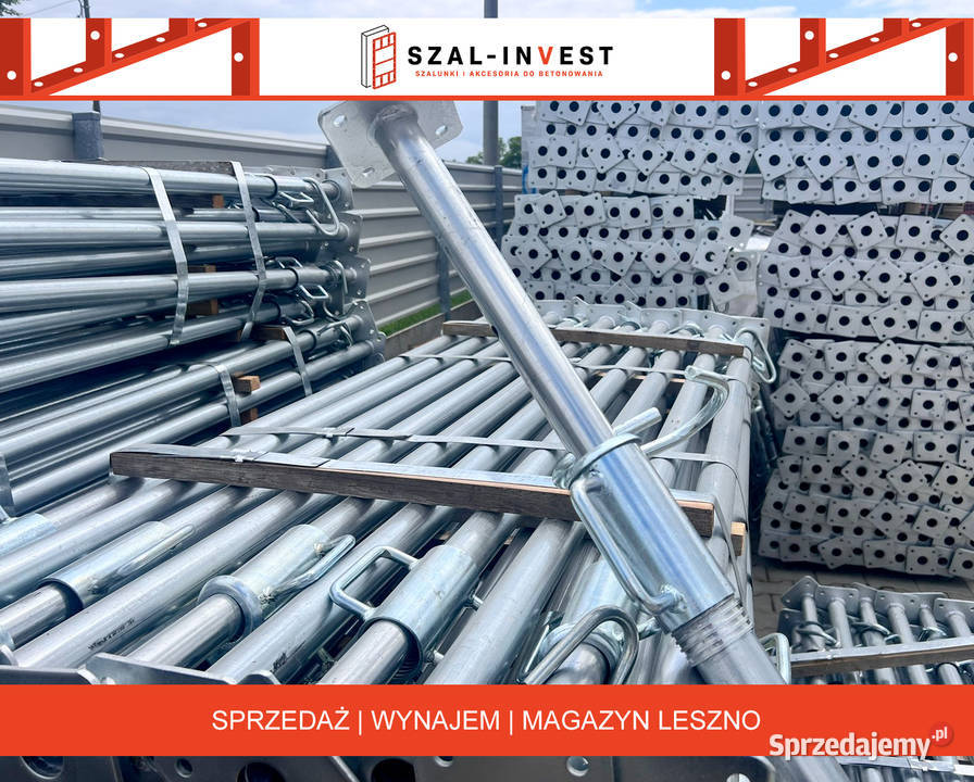 Podpory Stemple 36 m NOWE Strop Szalunek wielkopolskie Leszno