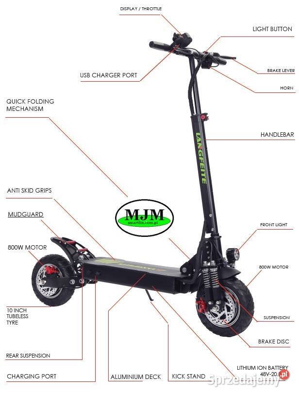 LANGFEITE L8S silnik 2 x 800 W 2 x 1200 W mazowieckie Grodzisk Mazowiecki