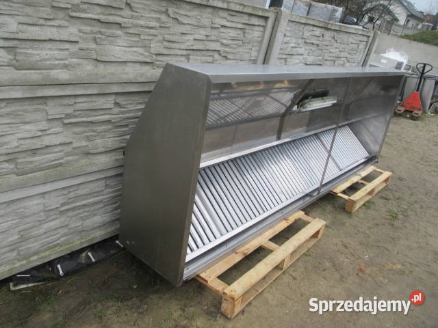 Okap Trapezowy Skrzyniowy Z Filtrami Oświetlenie Ostrów Wielkopolski sprzedam