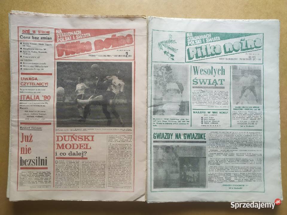 Tygodnik Piłka Nożna rocznik 1990 łódzkie Łódź