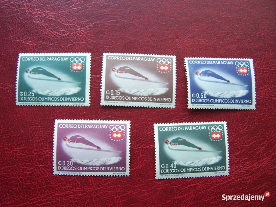Paragwaj 1963 MNH Sport Olimpiada w Insbrucku 64 Tychy