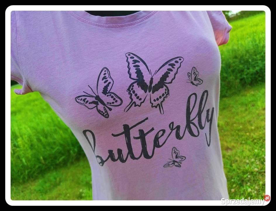 Bluzka tshirt koszulka Butterfly Beloved 40 L Rozmiar 40(L) Płock