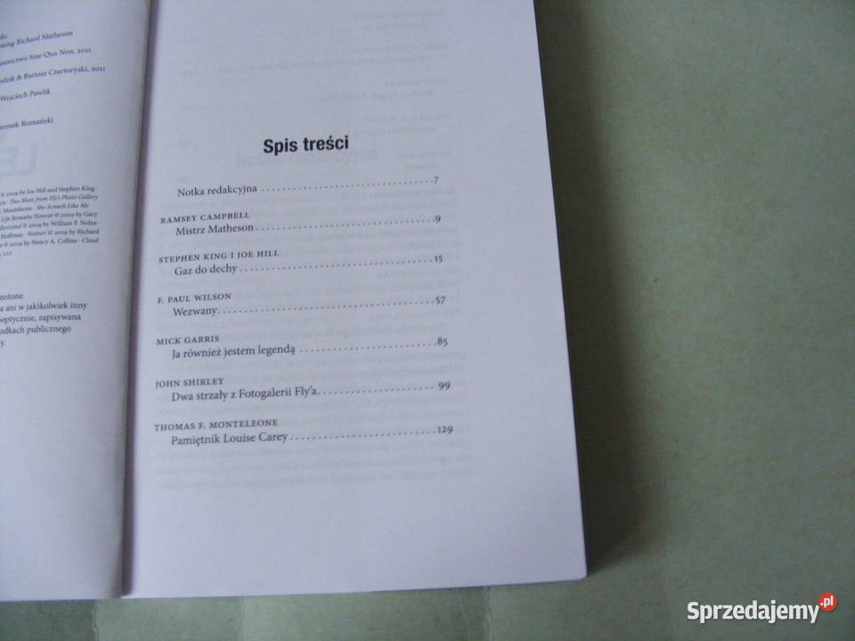 Stephen King Jest legendą Collins Wilson Rok wydania 2011 Oborniki Śląskie