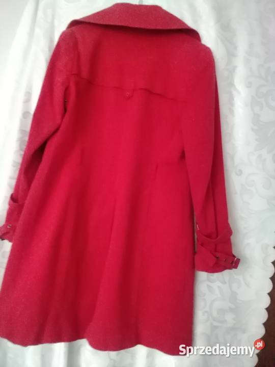 Płaszcz wiosenny czerwony Łódź