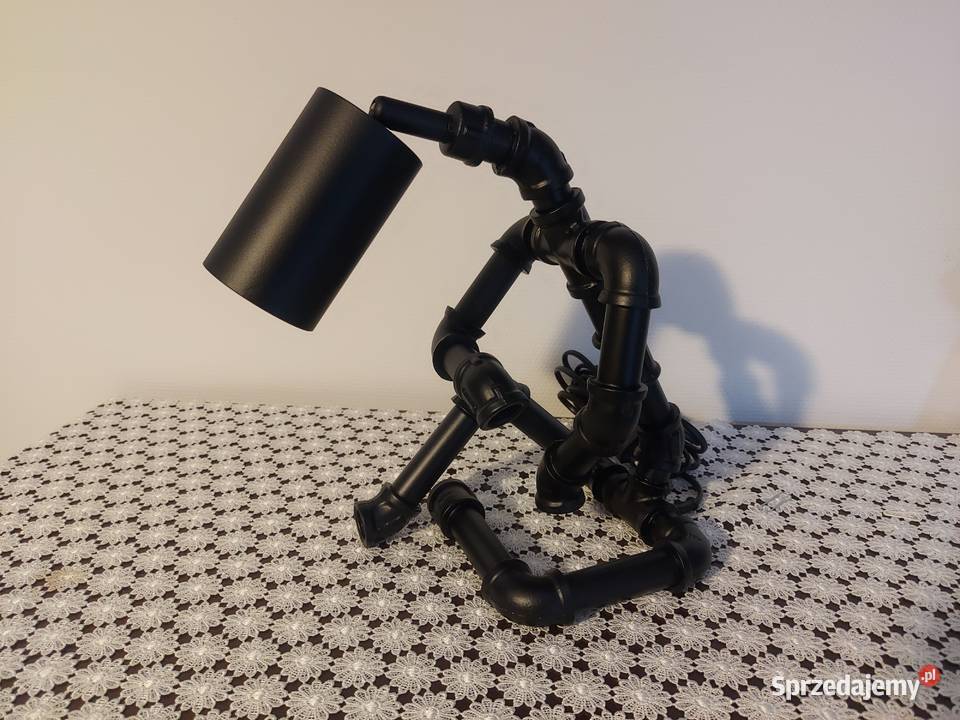 LaLampka nocna stołowa ludzik loftowa ozdoba