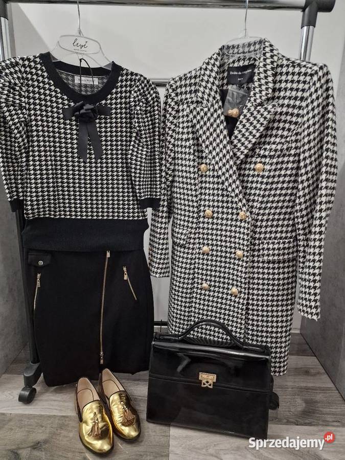 Czarna ołówkowa spodnica S czarny Żywiec