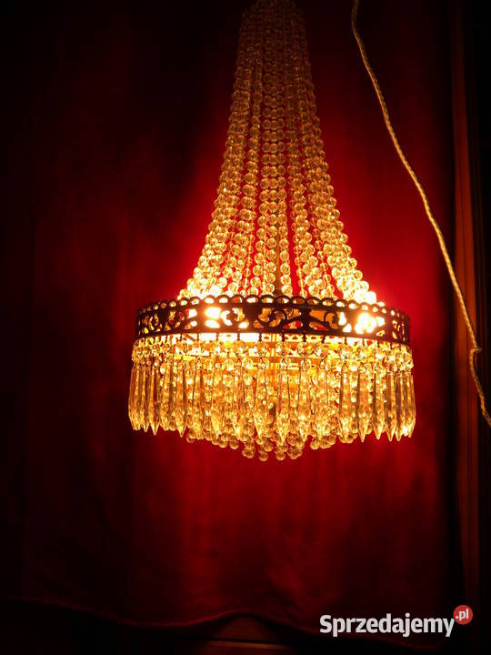 Żyrandol kryształowy Maria Theresa z sopelkami Katowice