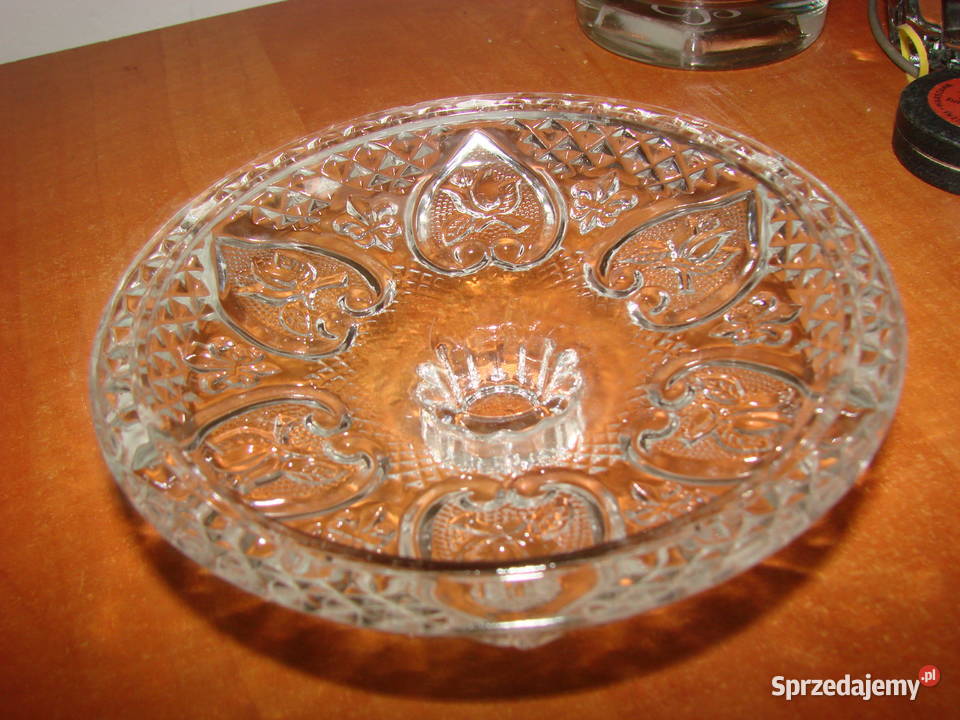 pokrywka szklanej bombonierki PRL Pruszcz Gdański