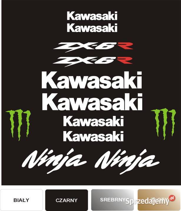 KAWASAKI NINJA ZX6R NAKLEJKI MOTOCYKL WZÓR 3402 Kraków
