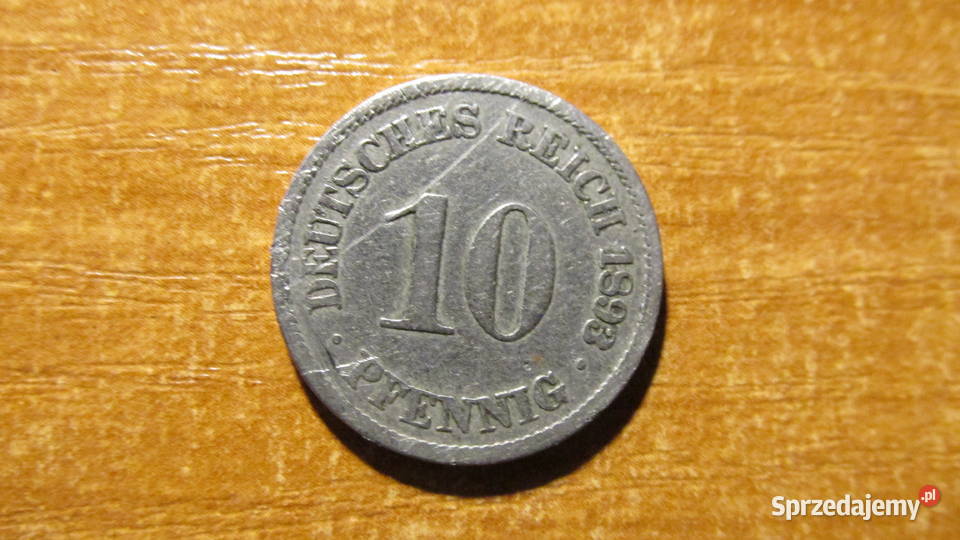 MONETA 10 pfennig 1893 śląskie Bytom