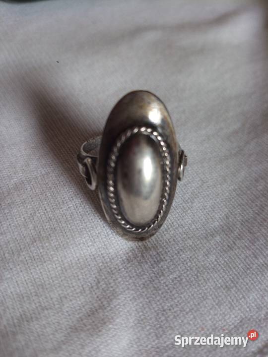 Stary polski srebrny pierścionek punca glowka3 Nowy Sącz sprzedam