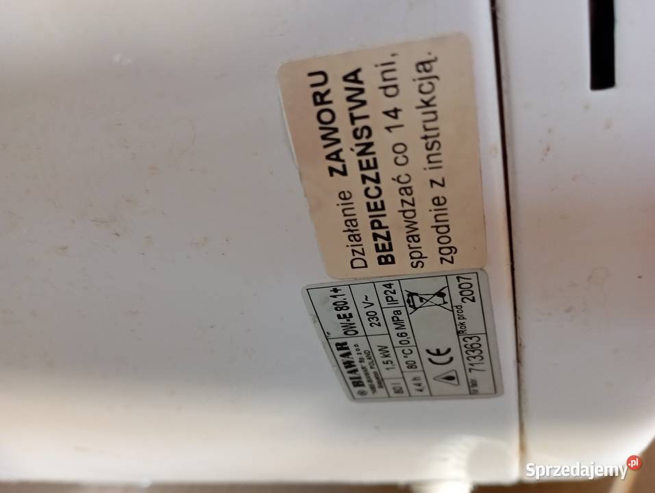 Bojler elektryczny firmy BIAWAR 80 L