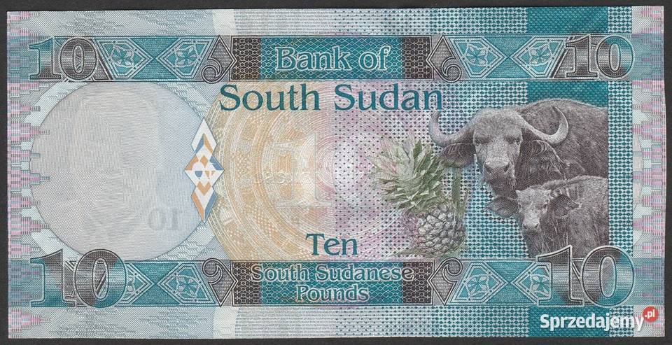 SUDAN POŁUDNIOWY 10 FUNTÓW 2015 STAN BANKOWY UNC Łódź