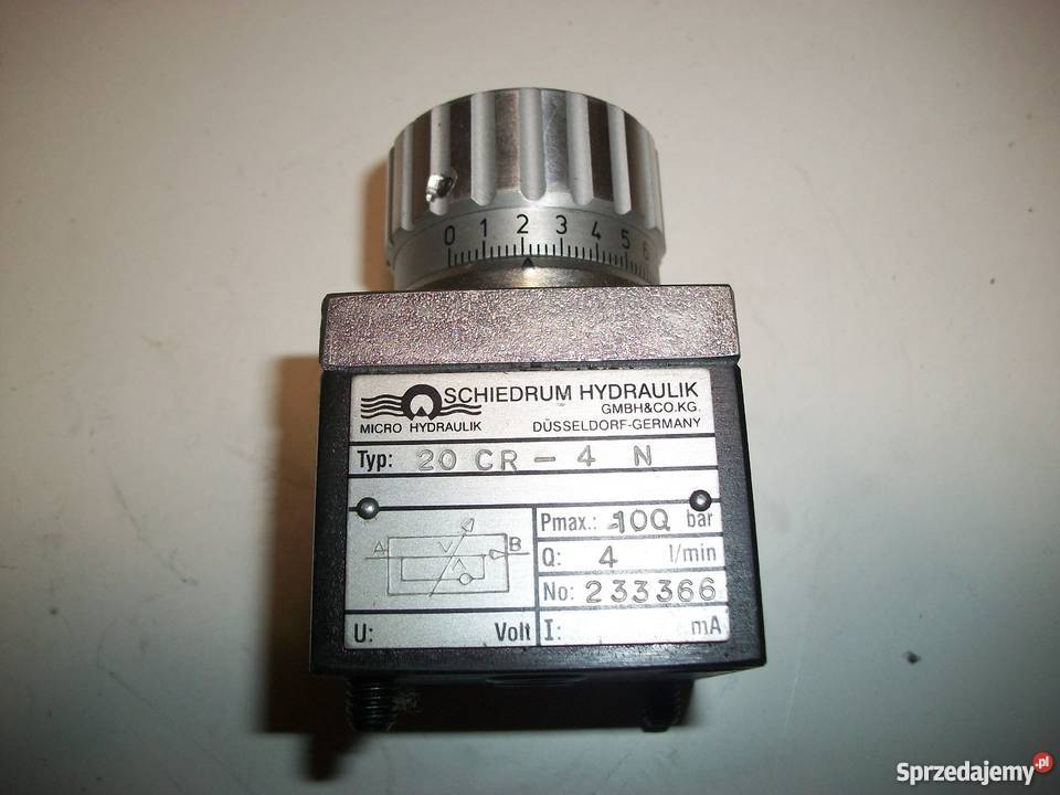 Regulator przepływu 20CR4N Schiedrum Hydraulik Olkusz