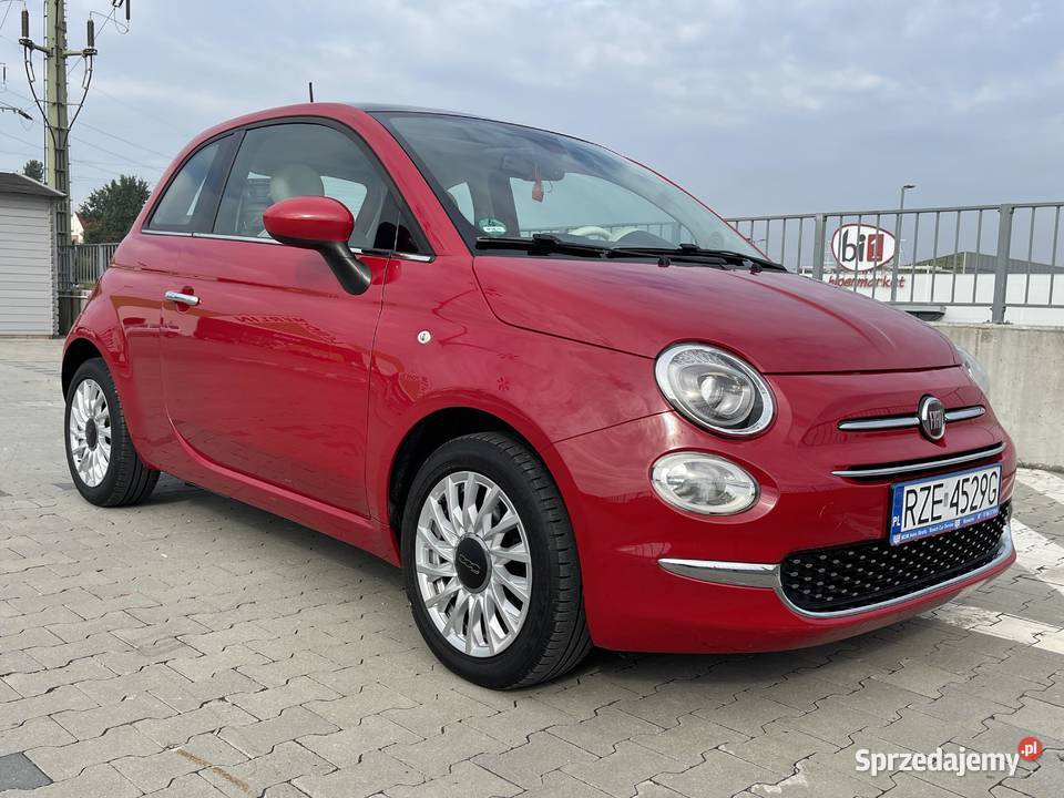 Fiat 500 12 8V 69 2016R 92 529 LOUNGE tryb CITY podkarpackie Rzeszów sprzedam