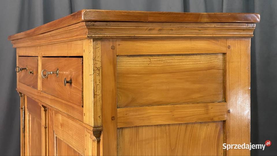 Klasyczna komoda lite drewno 2 szuflady Komody Budno