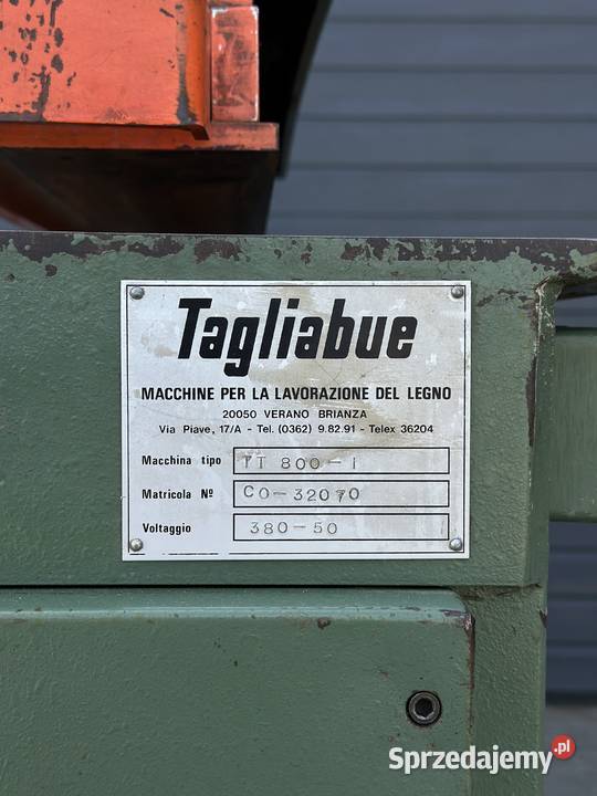 Gilotyna hydrauliczna TAGLIABUE TT800 1466