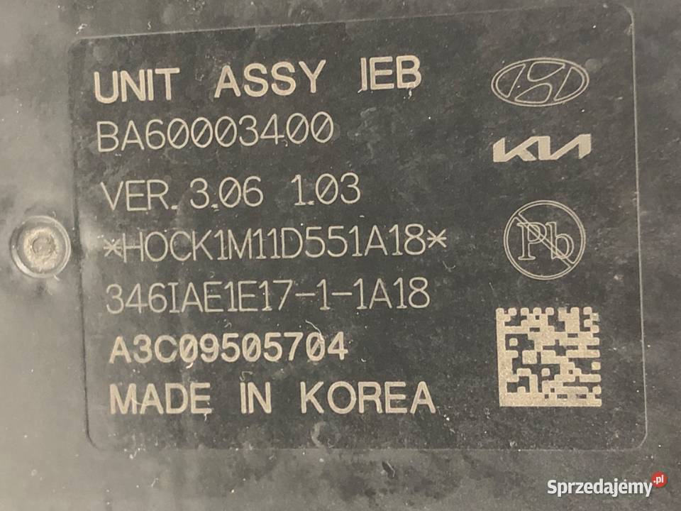 POMPA ABS KIA SPORTAGE V 58500CJ000 16 179