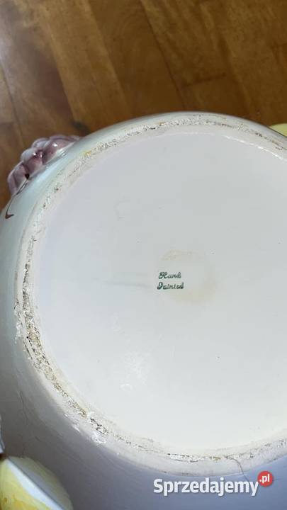 Postument doniczką Ceramiczny z owocami Wygląda Porcelana i szkło Gdańsk