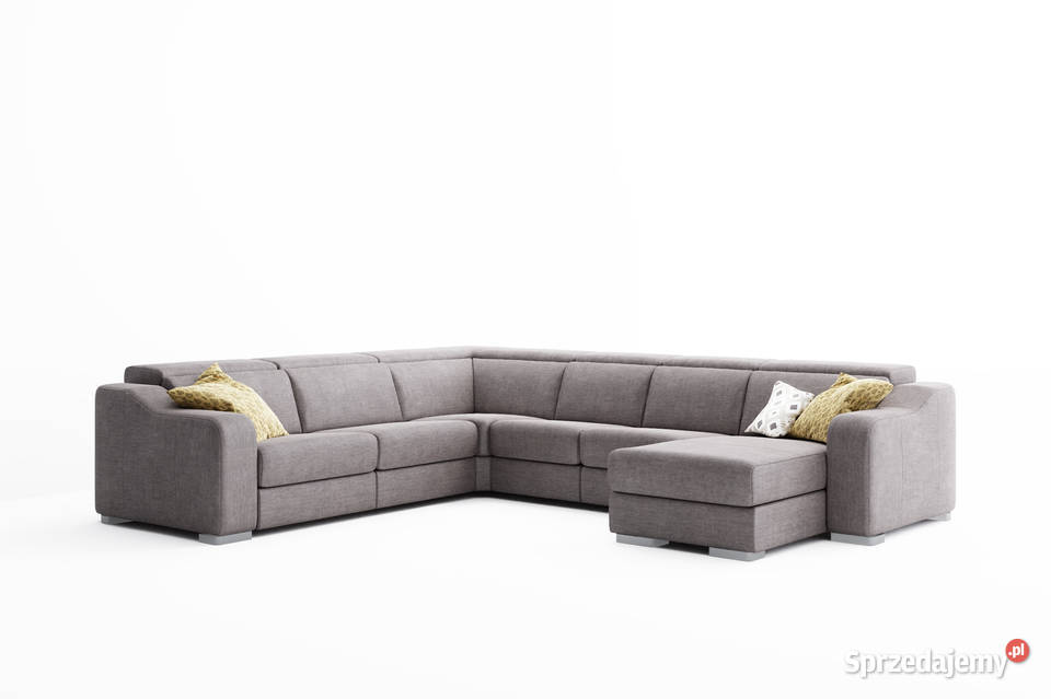 Narożnik z systemem Relax Tkanina Kobalt Wanat Gliwice