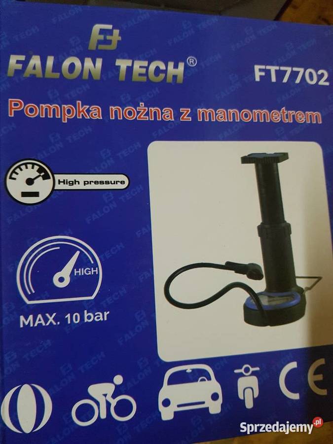 POMPKA ROWEROWA SAMOCHODOWA NOŻNA Z MANOMETREM Ręczne wielkopolskie Głogowa