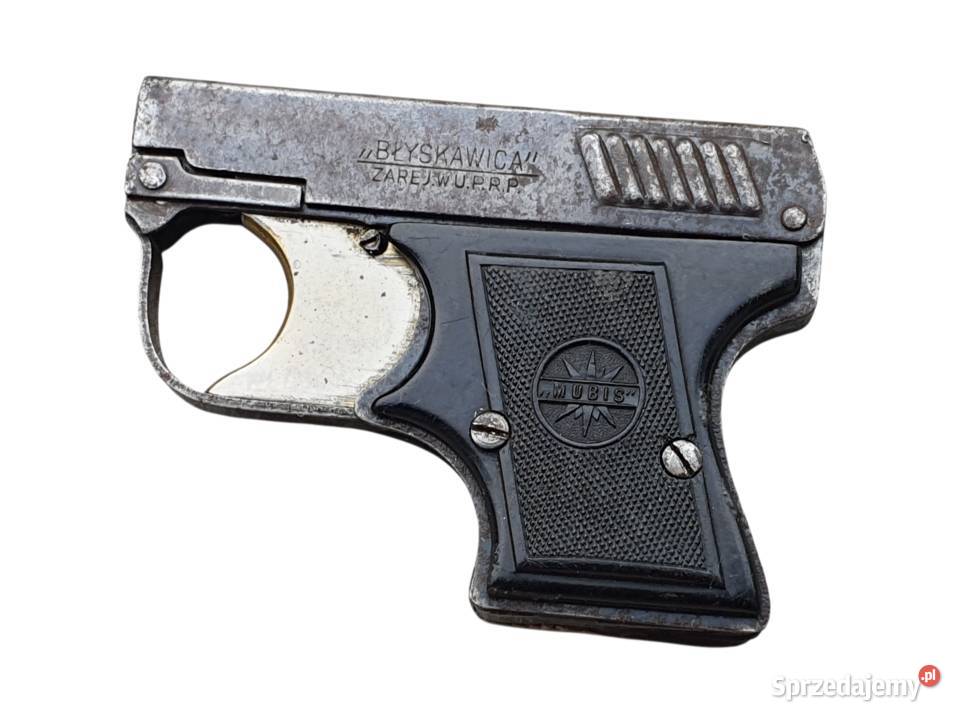 Stary pistolet hukowy MUBIS Błyskawica lata 2030 śląskie Cieszyn