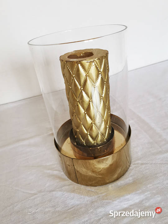 Skarby czasów PRLu Naczynie szklane świecznik Gdańsk