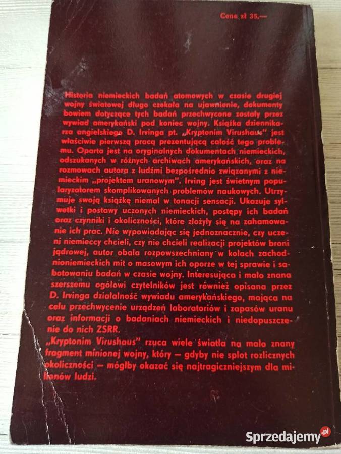 Kryptonim Virushaus Badania bomba atomową David
