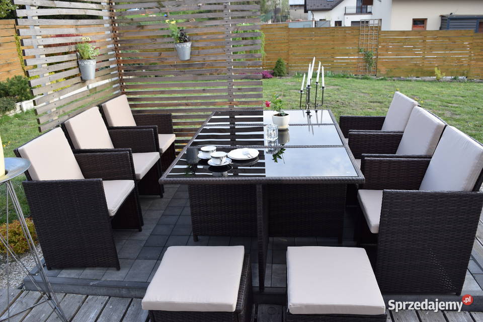 Zestaw 101 tulipan XL styl tecchnorattan brąz Bosutów