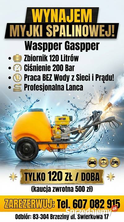 Wynajem myjki ciśnieniowej mobilnej pomorskie