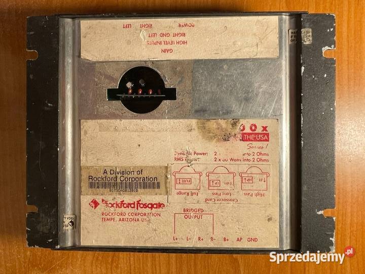 Wzmacniacz samochodowy 2 kanały Rockford Fosgate Wrocław sprzedam