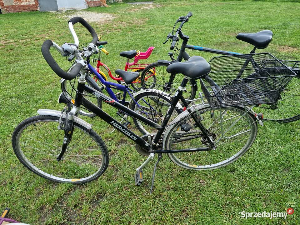 Rower Aluminiowy Damka Męski Dziecinny Pakiet z