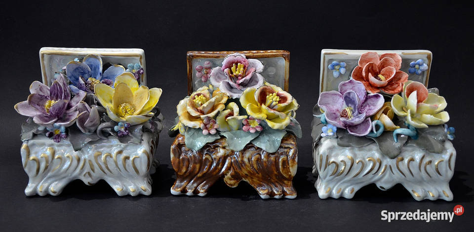 Porcelana ROCERAM aranżacja kwiatowa VIS duża Środa Wielkopolska sprzedam