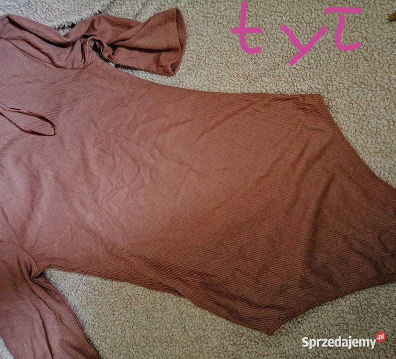 CROPP body bluzka Prążkowany materiał Brudny różowy Leszno