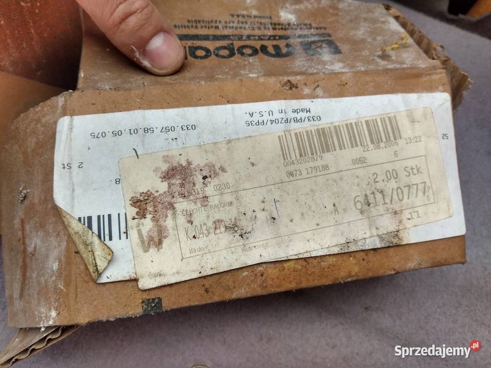 prawa przednia lampa narożna 4321914 8790 Dodge Poznań
