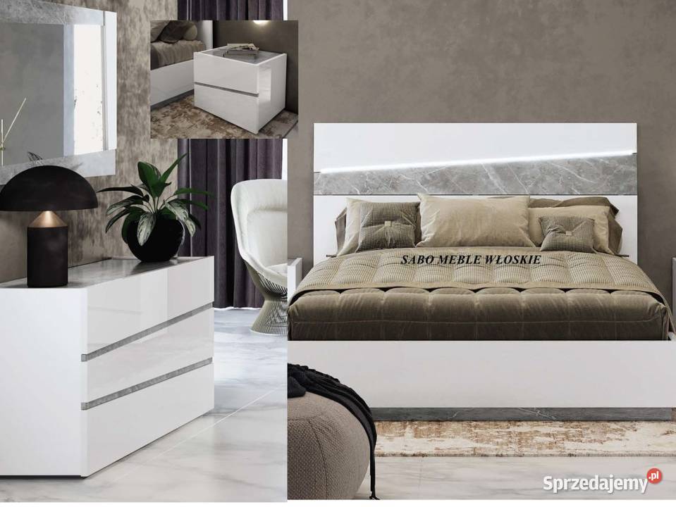 Zestaw do sypialni Kolekcja ELBA 167 kom3s biała podkarpackie Przemyśl sprzedam