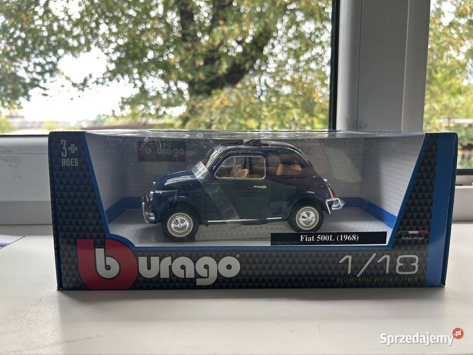 Bburago Fiat 500L 1968 Model samochodu w skali śląskie Jaworzno sprzedam
