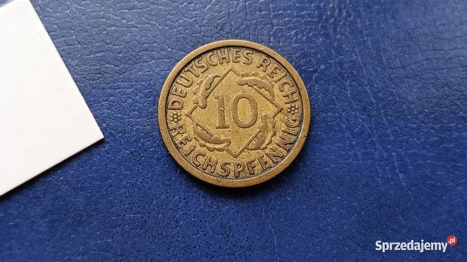 Stare monety 10 pfennig 1925 E Niemcy Antyki, Sztuka, Kolekcje