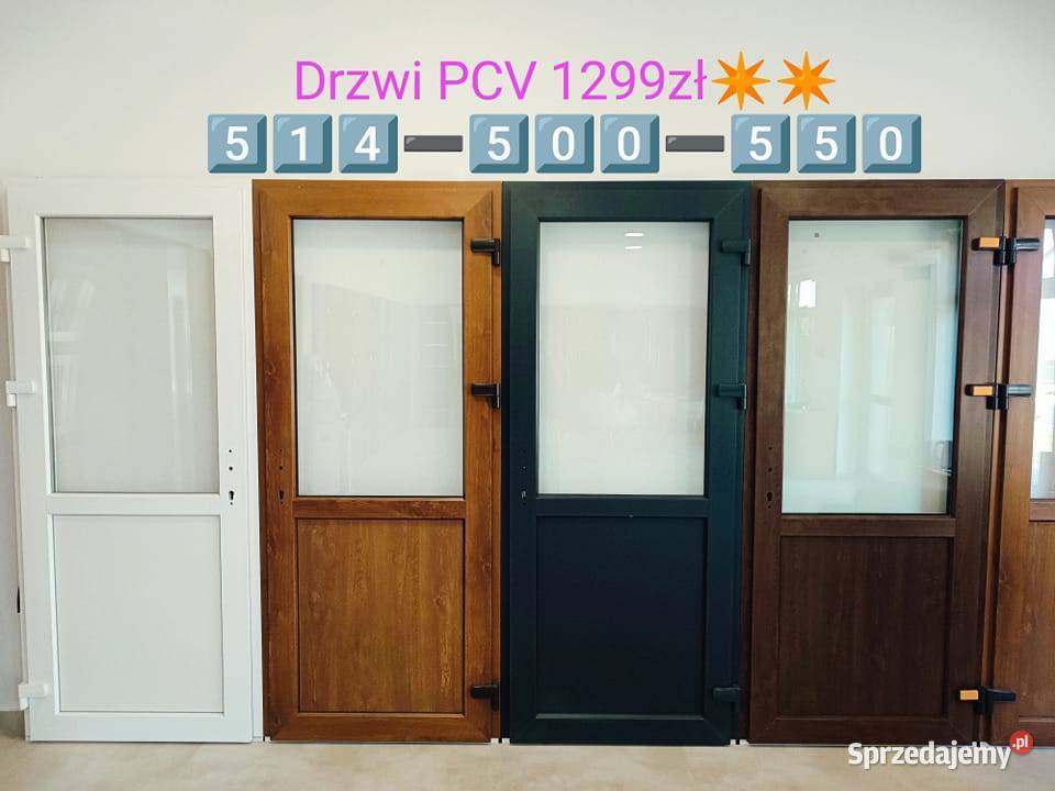 Drzwi tarasowe sklepowe RĘKI w 3 DNI 90x200 Dom i Ogród Nowe Miasto Lubawskie sprzedam