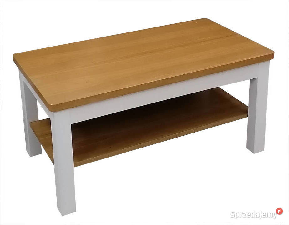 Ława Drewniana Z PÓŁKĄ 100 60 STOLIK Stół RÓŻNE