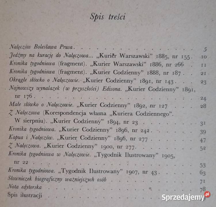Kroniki tygodniowe o Nałęczowie Bolesław Prus miękka Gdańsk