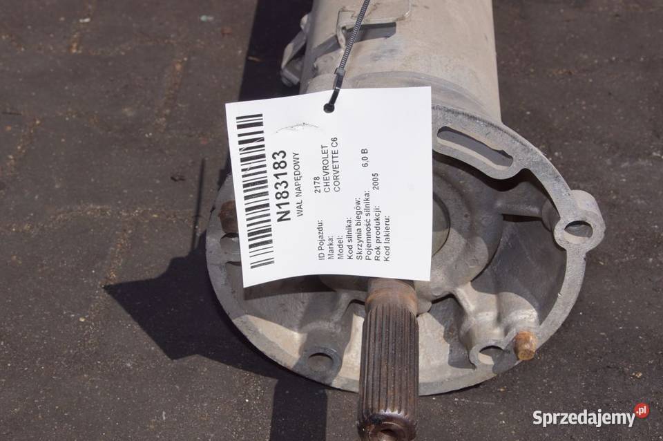 WAŁ NAPĘDOWY CHEVROLET CORVETTE C6 AUTOMAT osobowe Lipno