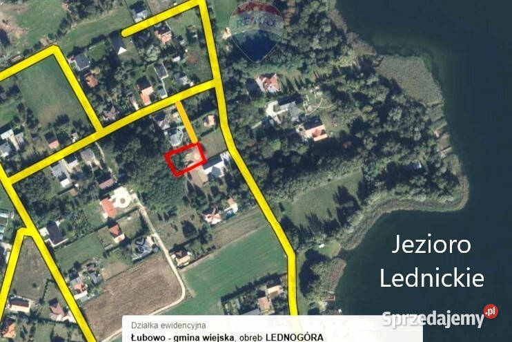 Lednogóra działka z mediami Jeziorem Lednickim Nieruchomości wielkopolskie