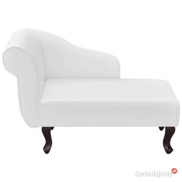 Szezlong biały sztuczna skóra WM242405 Warszawa
