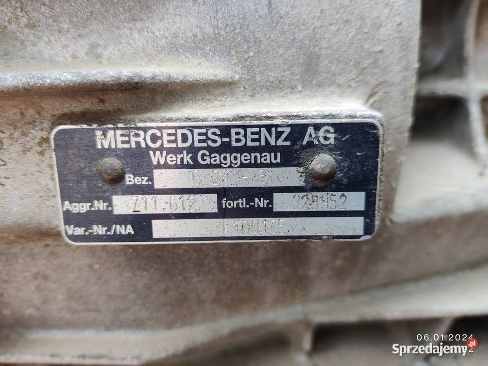 Skrzynia biegów z przystawką Mercedes Sprinter