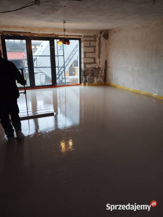 Posadzki maszynowe cementowe i anhydrytowe usługi budowlane