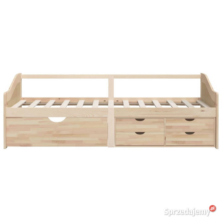 3osobowa sofałóżko z szufladami drewno sosnowe