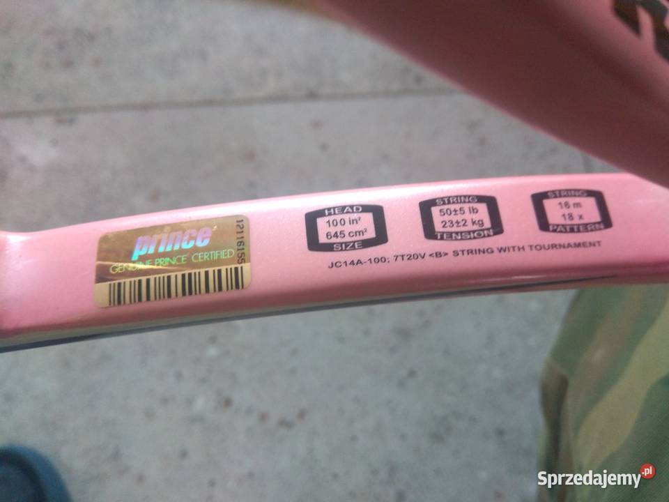Zestaw tenisowy PRINCE juniorska rakieta z torbą Radom