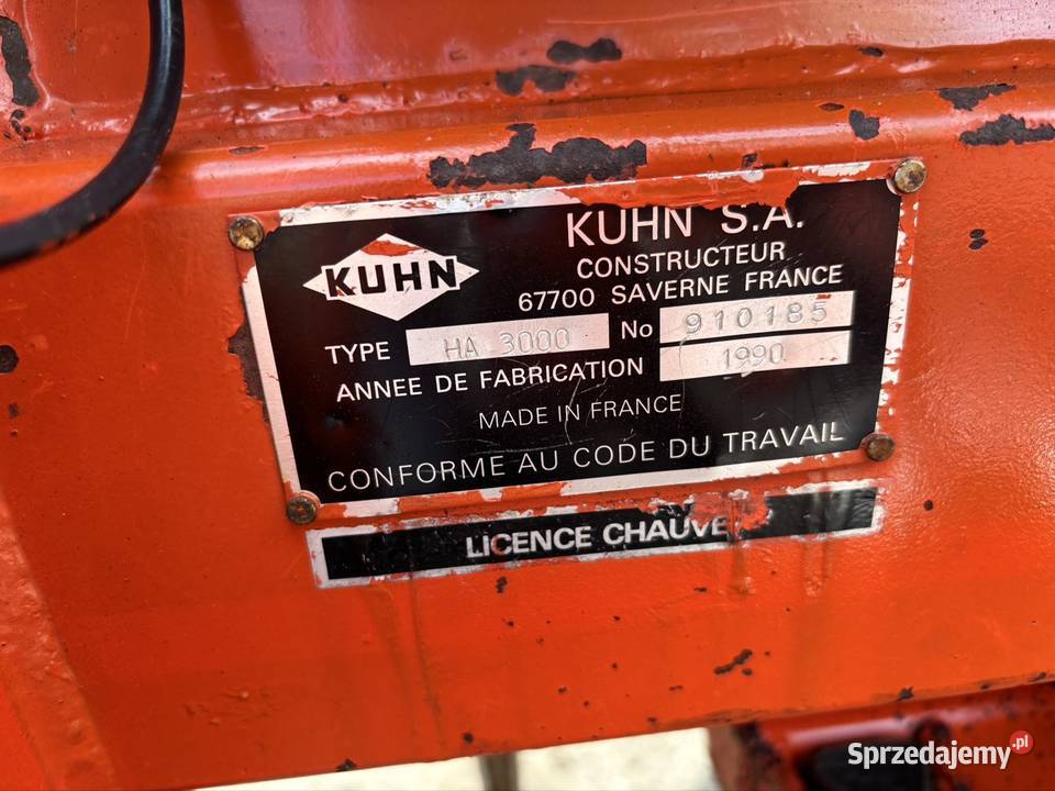 Kuhn HA 3000 agregat brona wahadłowa wał packera Myszyniec