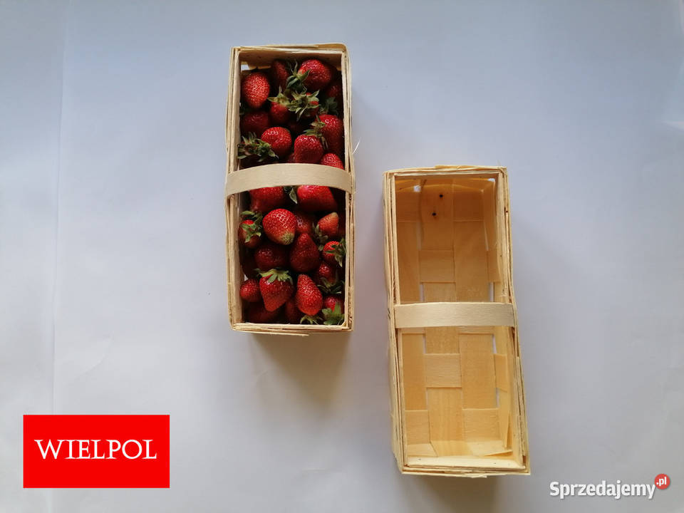 Drewniane łubianki do truskawek Opakowania do Wielichowo